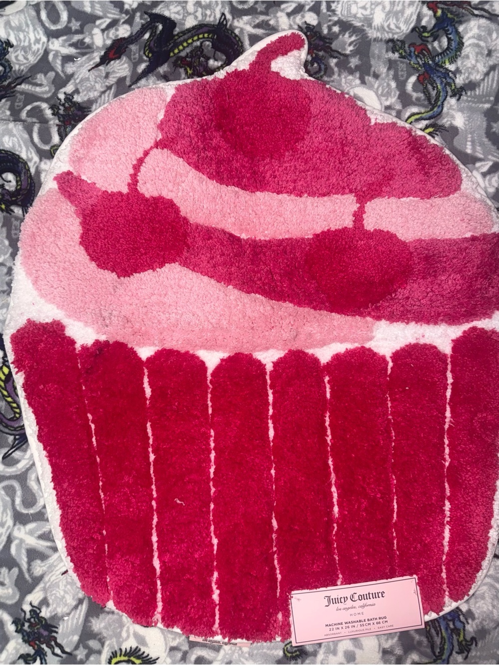 Juicy Couture Pink Cupcake Bath Rug